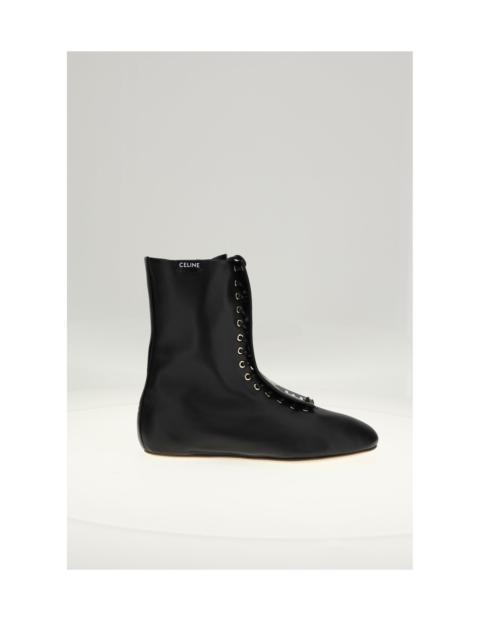 CELINE Celine Lace-up Boot 05 Black Women