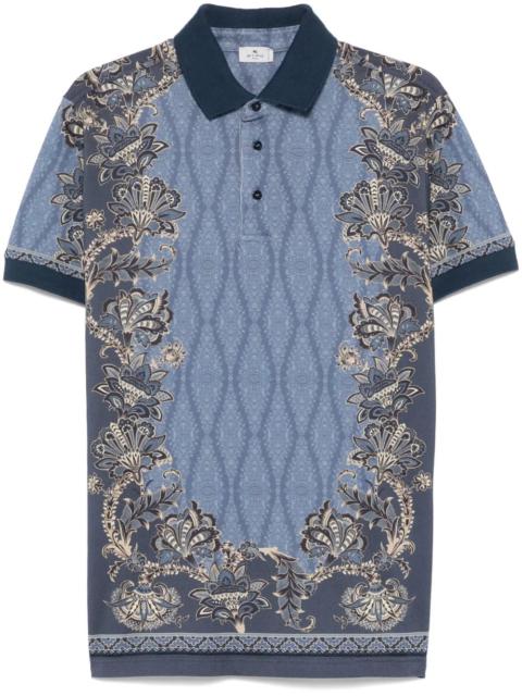 Etro Men Polo Shirt With Paisley Print