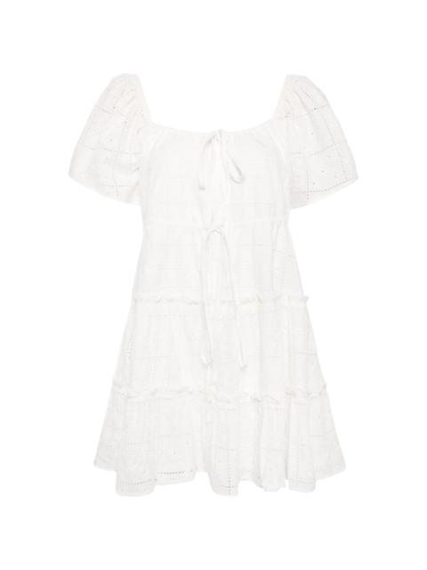 Broderie Anglaise layer dress