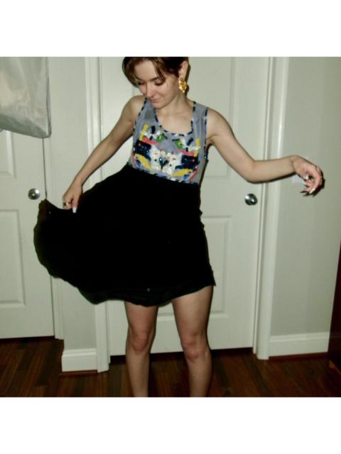 Other Designers Karl Lagerfeld Women's Black and Blue Dress