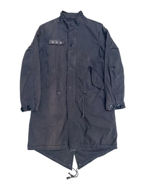 Other Designers Avirex × Vintage - Avirex Military Jacket – Star Patch Detail, Black Fishtail