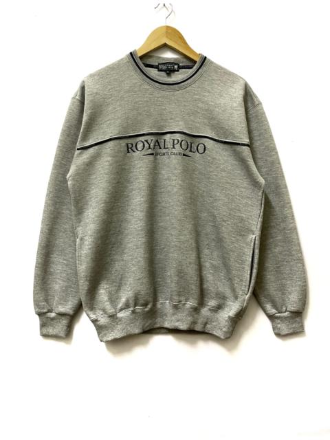 Other Designers Polo Ralph Lauren - Royal Polo Spellout Sweatshirt Grey Large