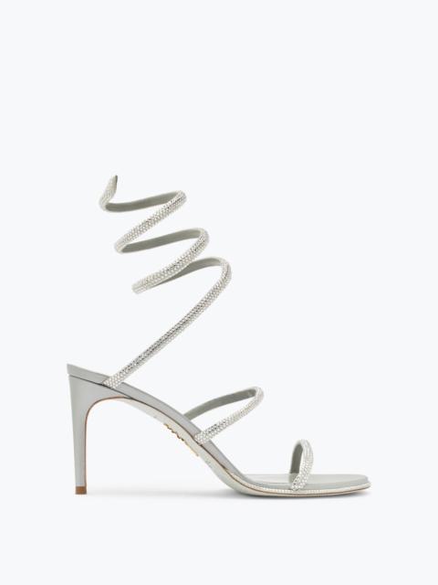 RENE CAOVILLA CLEO SILVER SANDAL 80