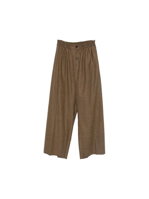 Martine Rose Martine Rose Extreme Wide Leg Tailored Trouser 'Brown'