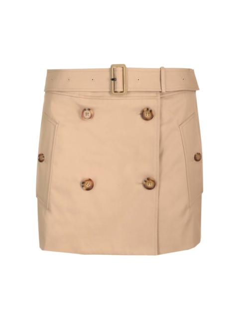 Burberry Trench-style Mini Skirt