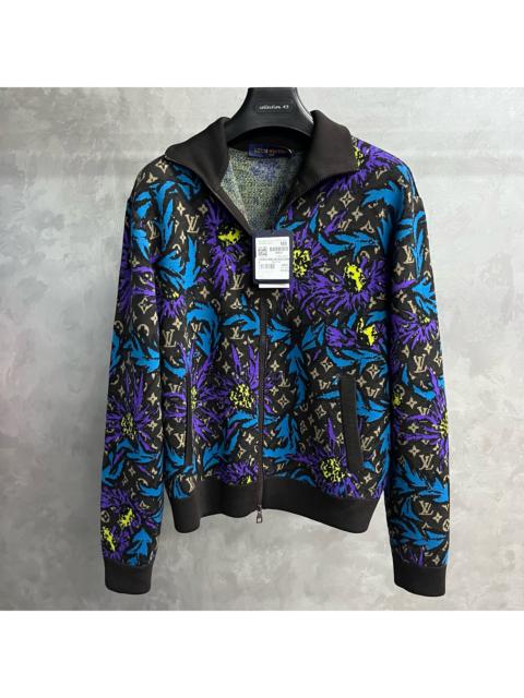 Louis Vuitton Louis vuitton Black Floral Zippered Long Sleeve Jacket