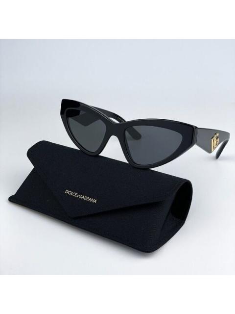 Other Designers NEW D&G DG4439 501/87 Black Dark Grey Cat Eye Women Sunglasses