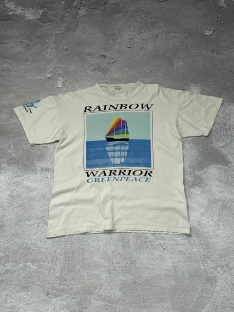 Other Designers Band Tees - Vintage 90s Greenpeace Rainbow Warrior Single Stitch T-Shirt