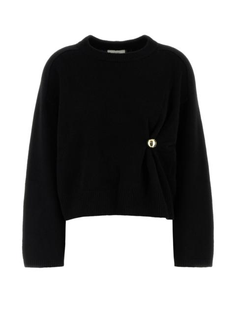 Loulou de Saison Black cashmere Bill sweater