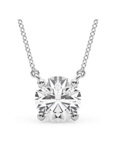 Other Designers Maulijewels 1.00 Ct Lab Grown White Diamond Pendant Necklace in 14k gold For Women (EF-VS1,) Classic