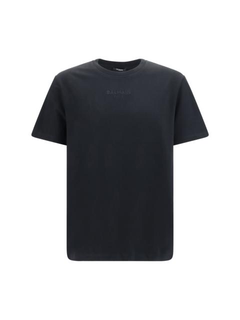 Balmain Balmain Embroidered Logo T-shirt Black Men