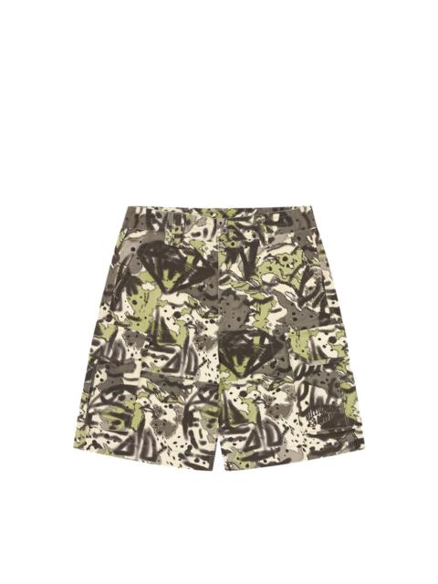 BILLIONAIRE BOYS CLUB CAMOUFLAGE-PRINT CARGO SHORTS