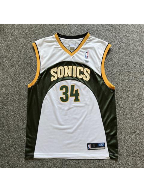 Other Designers Vintage - Vintage Seattle Sonics Allen 34 Reebok Nba Jersey