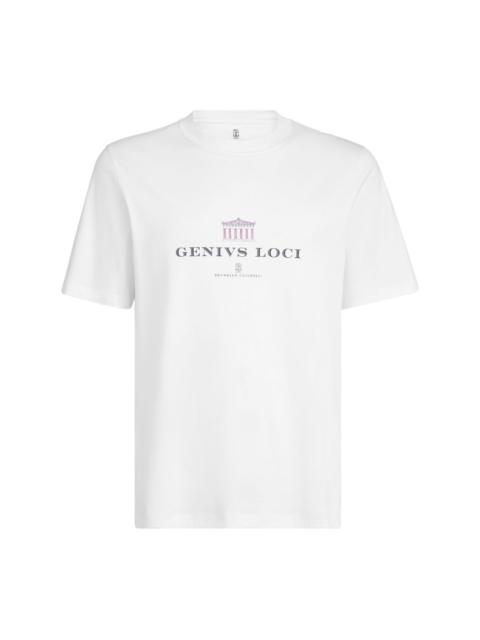 Brunello Cucinelli GRAPHIC-PRINT CREW-NECK T-SHIRT