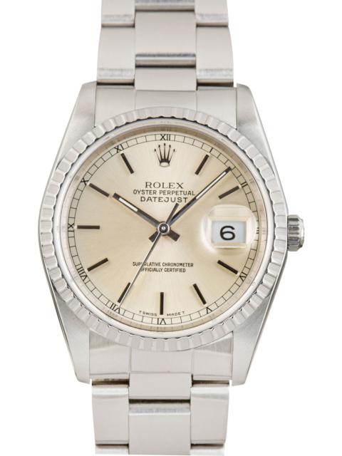 ROLEX Pre-Owned Rolex Datejust 36 Ref 16220 Silver Dial