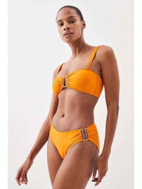 KAREN MILLEN Detachable Strap Gold Trim Bikini Top