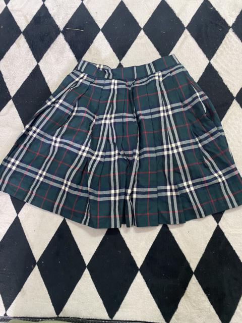 Vintage Burberrys Green Nova Check Skirt