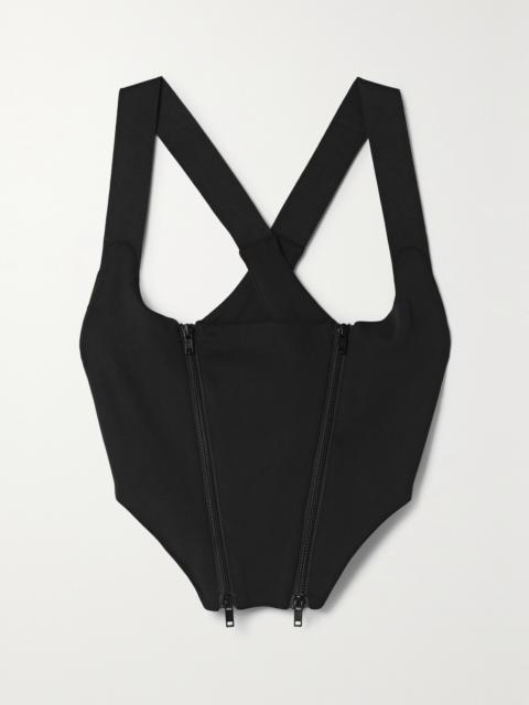 Monse Open-back Stretch-jersey Bustier Top