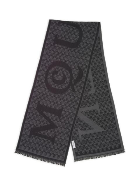 Alexander McQueen McQueen Multilogo Wool Scarf in Grey/Dark Grey at Nordstrom
