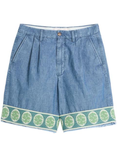 Valentino Valentino Denim Shorts with embroidery