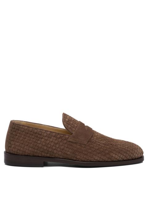 Brunello Cucinelli Brunello Cucinelli Woven Suede "penny" Loafers