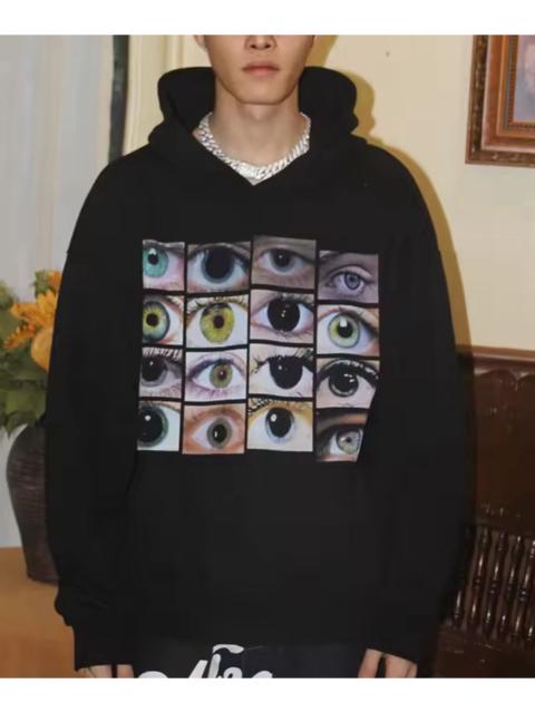 Other Designers Japanese Brand - Eye-Catching Graphic Hoodie - Black with Bold Eye Print |