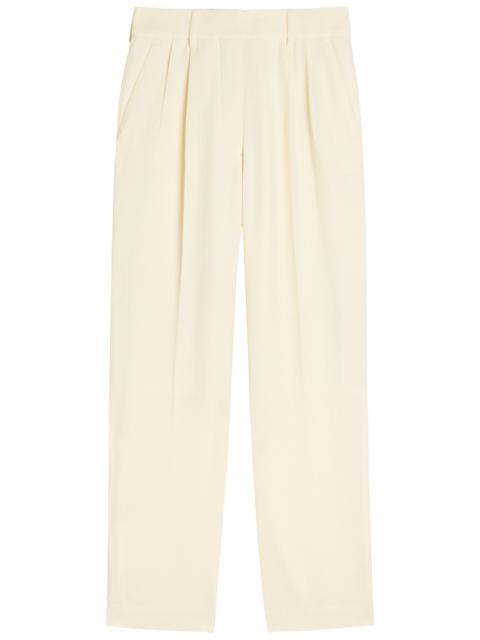 BLAZÉ MILANO Blaze Milano Fox Pleated Wool-crepe Trousers
