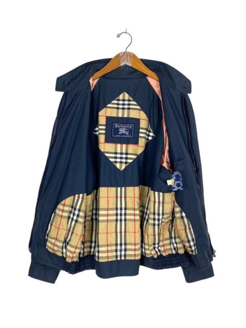 Vtg Burberrys’ Novacheck Bomber Jacket Made England Opti Zip