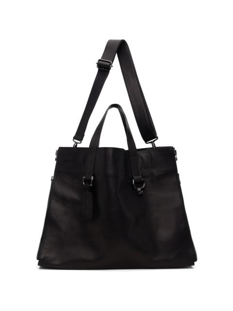 Yohji Yamamoto Black Zipper LL Tote