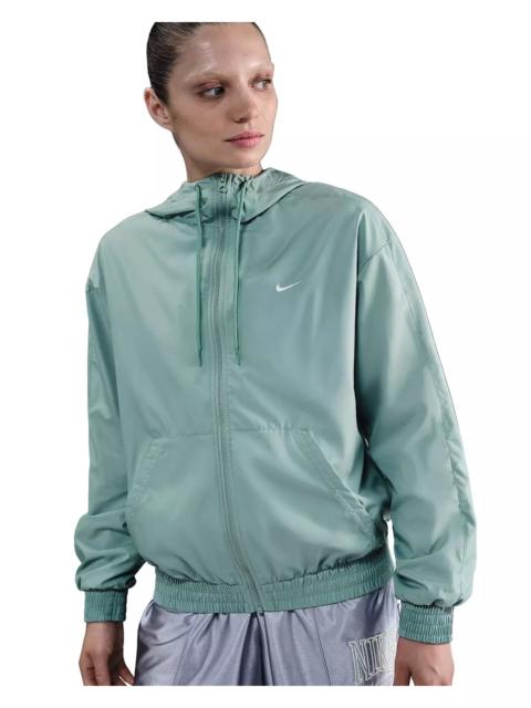 Nike Women's Sportswear Classic Woven Loose UV Hooded Jacket -Green