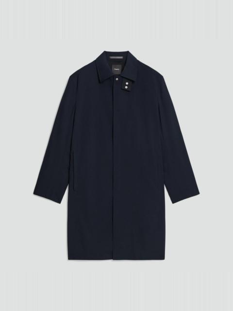 Theory Balmacaan Coat in Motion Wool