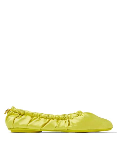 JIMMY CHOO Jimmy Choo Bardo Satin Ballet Flats