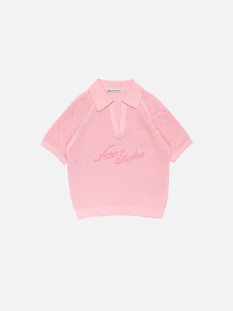 Acne Studios V-neck knit top - Pink