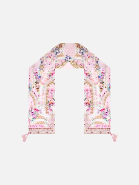 CAMILLA LONG SILK CRINKLE CHIFFON SCARF