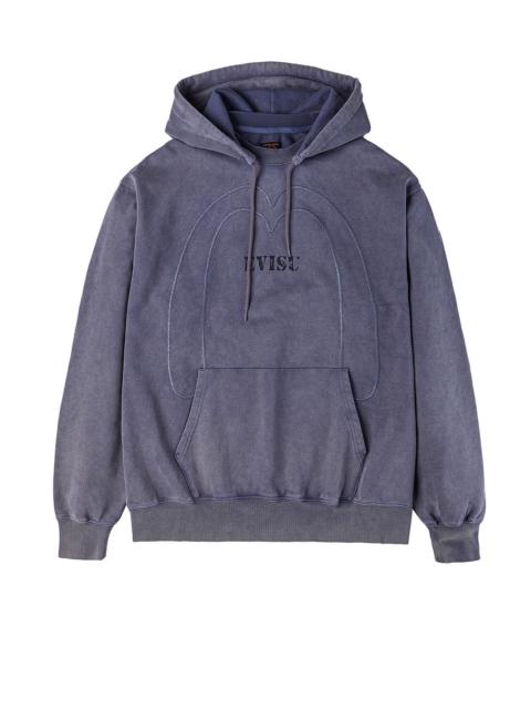EVISU Heavy Washed Daicock Embroidery Regular Fit Hoodie