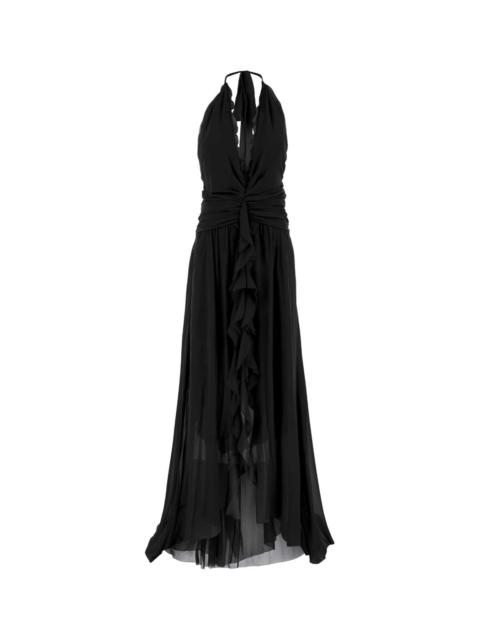 Blumarine Blumarine Women Black Georgette Long Dress