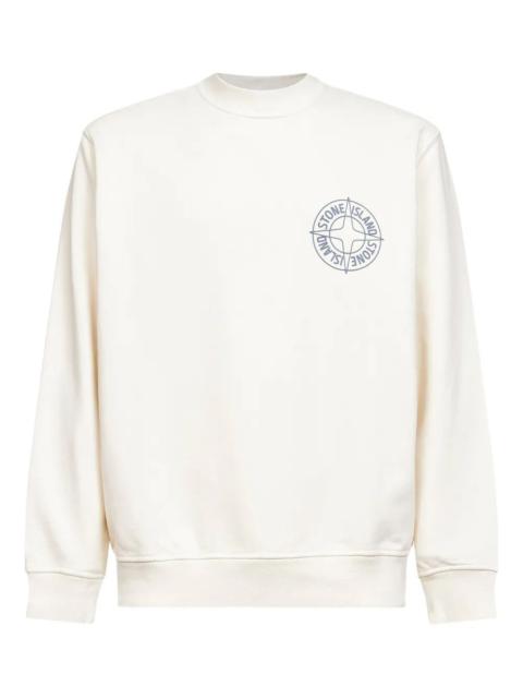 Stone Island `Outline Compass` Print Sweatshirt