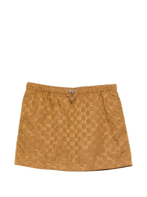 GUCCI Gucci GG Mini Skirt Brown Women
