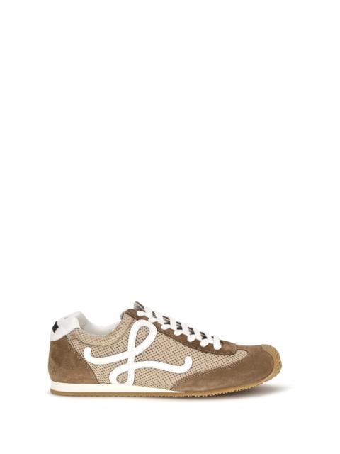 Loewe Loewe Ballet Runner 2.0 Suede Mesh Sneakers Beige