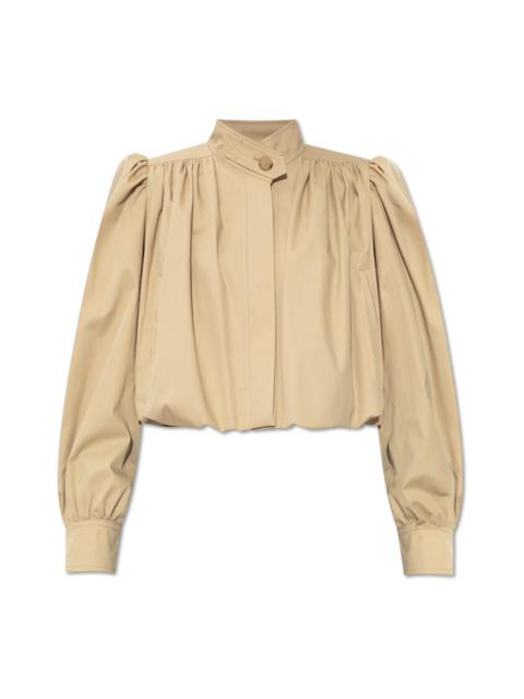 JACKET WITH STAND-UP COLLAR