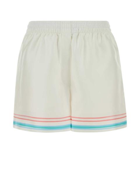 CASABLANCA Casablanca Women White Silk Shorts