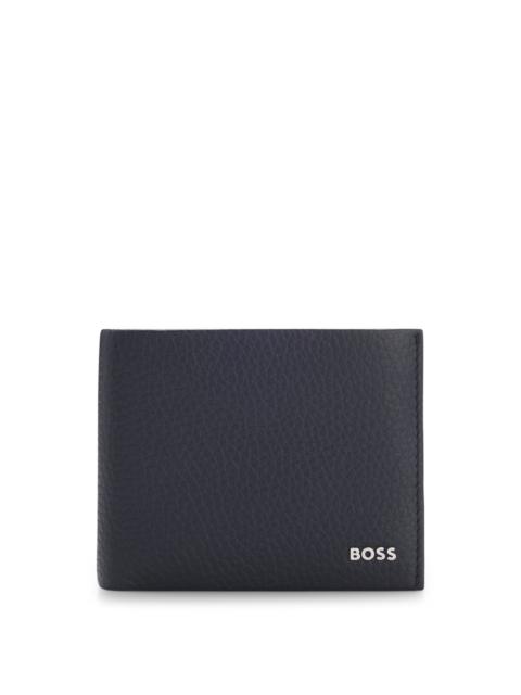 BOSS LOGO-LETTERING CARD HOLDER IN ITALIAN LEATHER