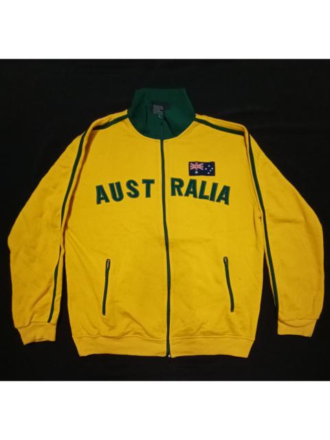 Other Designers Vintage - Australia Yellow/Green Sweater Embroidery Flag Logo