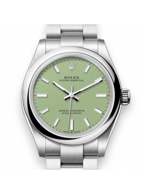 ROLEX Rolex Oyster Perpetual Automatic Chronometer Green Dial Ladies Watch M277200-0012