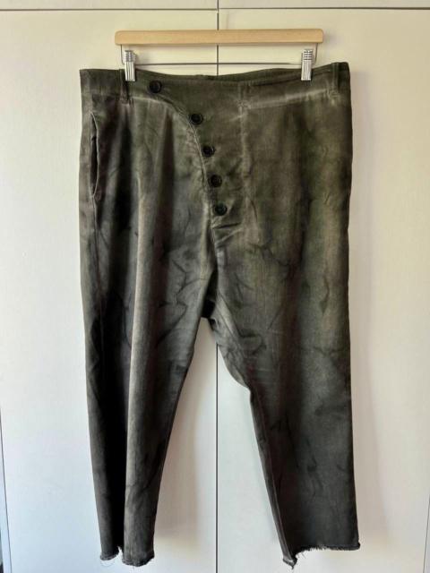 Other Designers Marc Point Venezia Handmade Distressed Drop Crotch Trousers