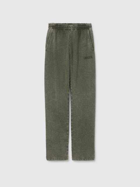 GUCCI Embroidered cotton jogging pant