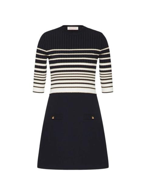 Valentino Valentino Garavani Striped Lurex Minidress