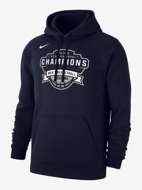Nike UConn Club Fleece Men's Nike College Pullover Hoodie