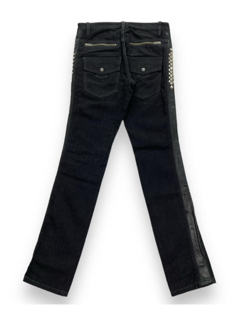 Other Designers Seditionaries - Mononofu Teru Nakano Leather Side Studded Denim