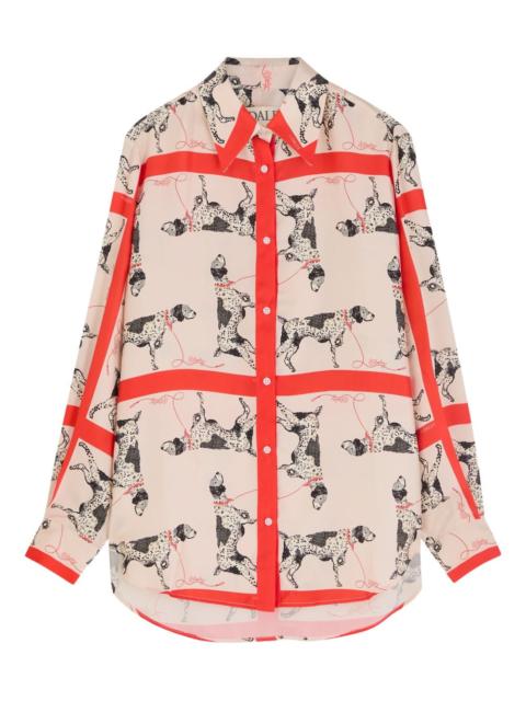 S.S.DALEY dog-print long-sleeve shirt
